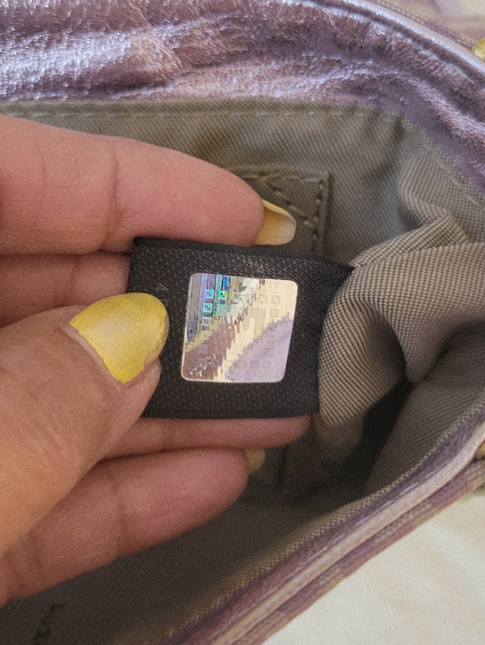 Fendi Vintage 2004 Zucchino Canvas Compilation Bag - Pink & Gold Metallic Borsa - Picture 4 of 13